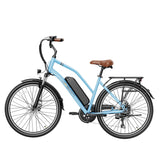 JASION CB1 Electric Bike  - Motor 500W Battery 36V12.5AH 27.5 Inch Wheels Mechanical Disc Brakes - Blue